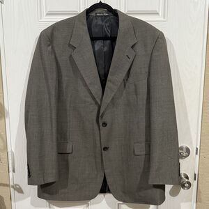Kilburne & Finch Men's Size 46L Gray‎ Black Premium Quality Suit Blazer Jacket